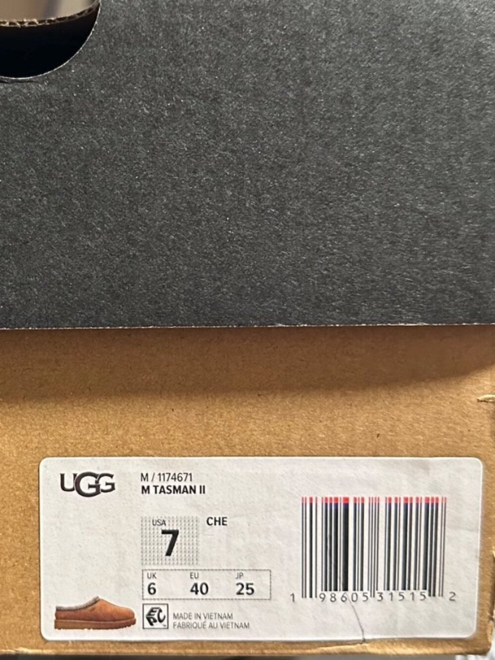 UGG Men's Tasman II Slipper - Chestnut (Size 7) - Picture 5 of 5